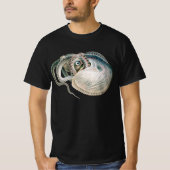 Vintage Octopus Argonaut, Meerestiere T-Shirt (Vorderseite)