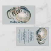 Vintage Octopus Argonaut, Meerestiere Visitenkarte (Vorne/Hinten)