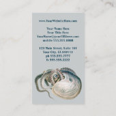 Vintage Octopus Argonaut, Meerestiere Visitenkarte (Rückseite)