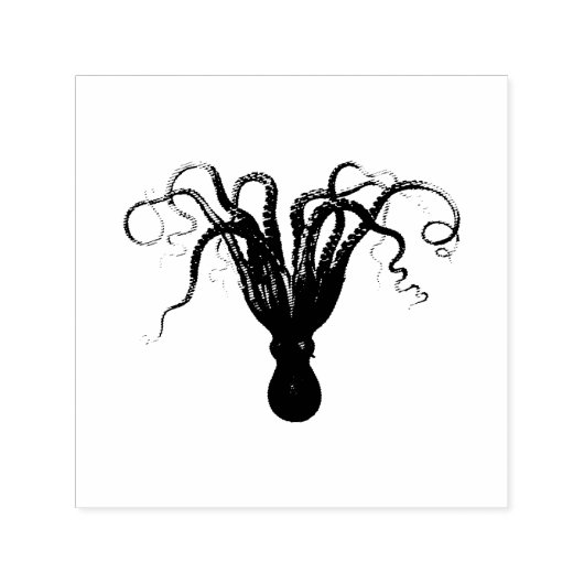 VINTAGE OCTOPUS-BRIEFMARKE PERMASTEMPEL (Design)