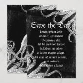 Vintage Octopus Dark Save The Date (Vorne/Hinten)