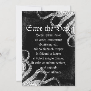 Vintage Octopus Dark Save The Date