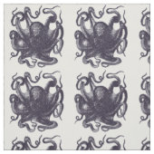 Vintage Octopus-Illustration Stoff (Muster)