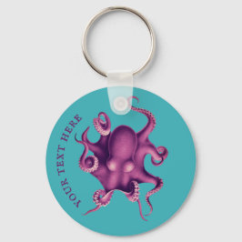Vintage Octopus Illustration (Valdivia Expedition) Schlüsselanhänger