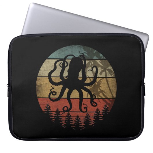 VINTAGE OCTOPUS LAPTOPSCHUTZHÜLLE (Vorderseite)