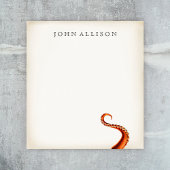 Vintage Octopus Tenticals Notepad Notizblock