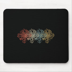 Vintage Octopus Tiergeschenke Mousepad