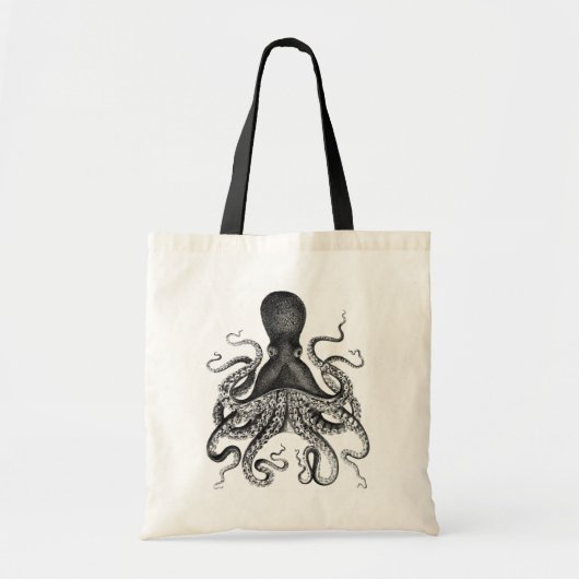 Vintage Octopus Tote Bag Tragetasche (Vorne)