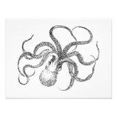 Vintage Octopus-Vorlage Fotodruck (Vorne)