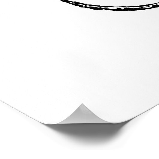 Vintage Octopus-Vorlage Poster (Ecke)