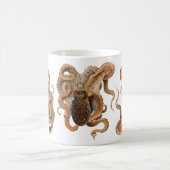 Vintage Octopus Vulgaris, Meerestiere Kaffeetasse (Mittel)