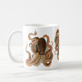 Vintage Octopus Vulgaris, Meerestiere Kaffeetasse (Links)