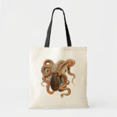 Vintage Octopus Vulgaris, Meerestiere Tragetasche (Vorne)