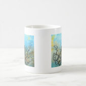 Vintage OctopusCollage Kaffeetasse (Mittel)