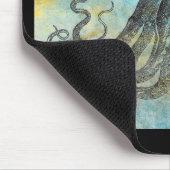Vintage OctopusCollage Mousepad (Ecke)