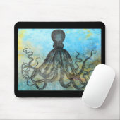 Vintage OctopusCollage Mousepad (Mit Mouse)