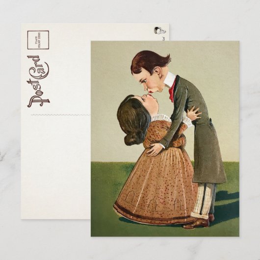 Vintage Odd Couple Postkarte (Vorne/Hinten)