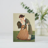 Vintage Odd Couple Postkarte (Stehend Vorderseite)