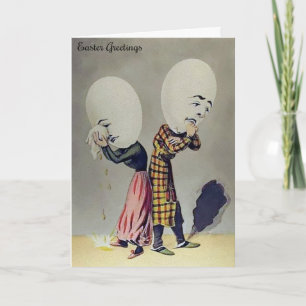 Vintage Odd Ei Head Oaster Card Feiertagskarte