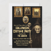 Vintage Oddities Spooky Halloween-Party Einladung (Vorderseite)