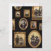 Vintage Oddities Spooky Halloween-Party Einladung (Rückseite)