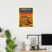 Vintage Odessa Texas Poster (Heimbüro)