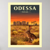 Vintage Odessa Texas Poster (Vorne)