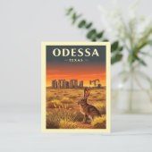 Vintage Odessa Texas Postkarte (Stehend Vorderseite)