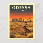 Vintage Odessa Texas Postkarte (Vorderseite)