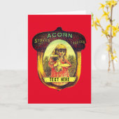 Vintage Ofenwerbung für den Ofen niedlich rustikal Karte (Gelbe Blume)