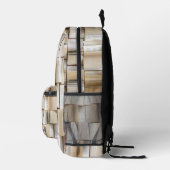 Vintage offene Buchseiten Bedruckter Rucksack (Rechts)