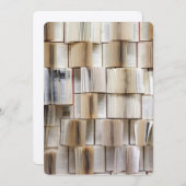 Vintage offene Buchseiten Einladung (Vorne/Hinten)