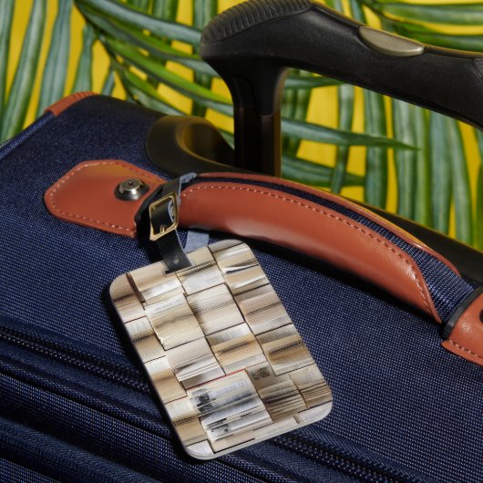 Vintage offene Buchseiten Gepäckanhänger (Vorderseite Insitu 1)