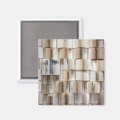 Vintage offene Buchseiten Magnet (Vorderseite/Rückseite)