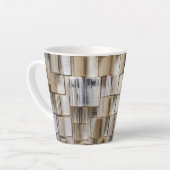 Vintage offene Buchseiten Milchtasse (Linke Ecke)