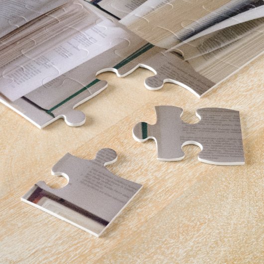 Vintage offene Buchseiten Puzzle (Seite)