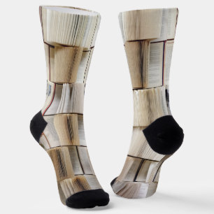 Vintage offene Buchseiten Socken