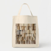 Vintage offene Buchseiten Tragetasche (Vorne)