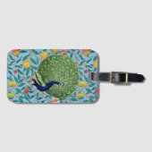 Vintage offene Lüfterfedern Peacock Gepäckanhänger (Vorderseite (Horizontal))