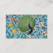Vintage offene Lüfterfedern Peacock Visitenkarte (Vorderseite)