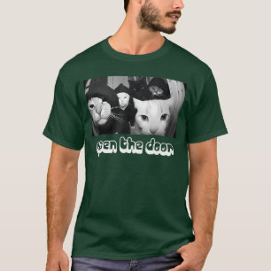 Vintage Offene-Tür-Lustiges-Meme-Gang-Sarkastische T-Shirt