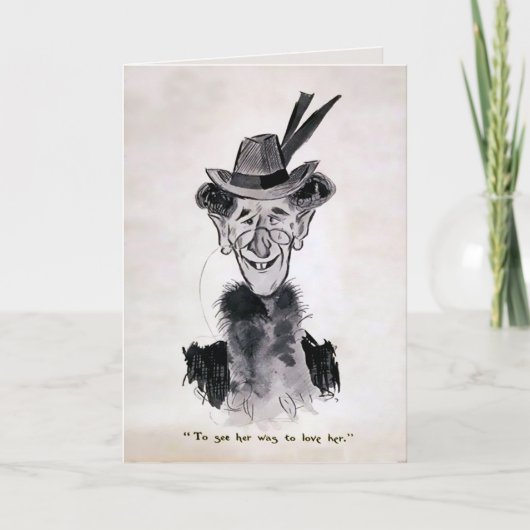 Vintage offene Valentinstag-Karte Feiertagskarte (Vorderseite)