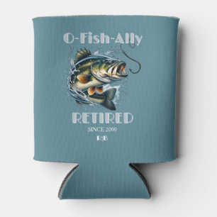 Vintage OFishAlly Im Ruhestand Großer Fisch Beißt Dosenkühler