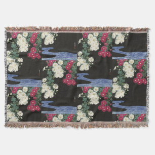 Vintage-Ohara-Koson-Chrysanthemen-Kunst Decke