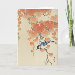 Vintage-Ohara-Koson-Japanischer-Vogel-Kunst-Druck Karte