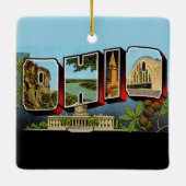 Vintage Ohio Keramikornament (Rückseite)
