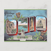 Vintage Ohio Postkarte (Vorderseite)