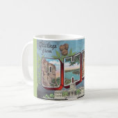 Vintage-Ohio-Postkarten-Tasse Kaffeetasse (Vorderseite Links)
