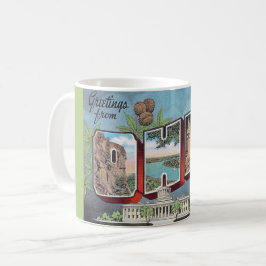 Vintage-Ohio-Postkarten-Tasse Kaffeetasse