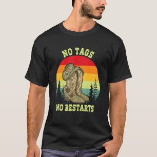 Vintage ohne Tags keine Neustarts Line Dance Count T-Shirt